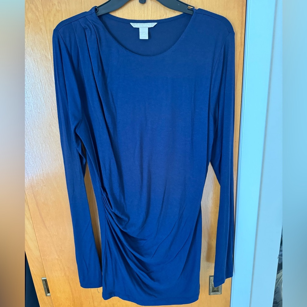 Banana Republic Navy Tunic L/S Tee - Size XL Tall
